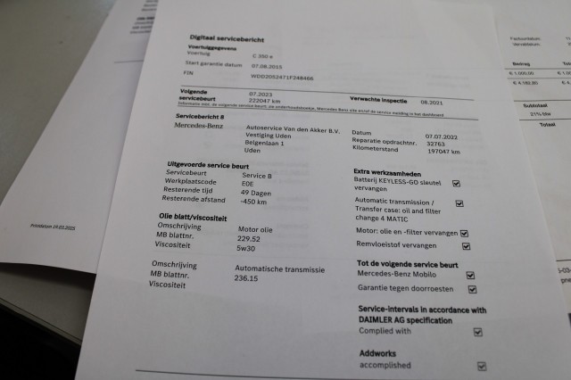 MERCEDES-BENZ C-KLASSE Estrate 279pk Plug-in Hybrid automaat ACC/ECC/navi/half leer/tre, Autobedrijf Roetert, Loenen