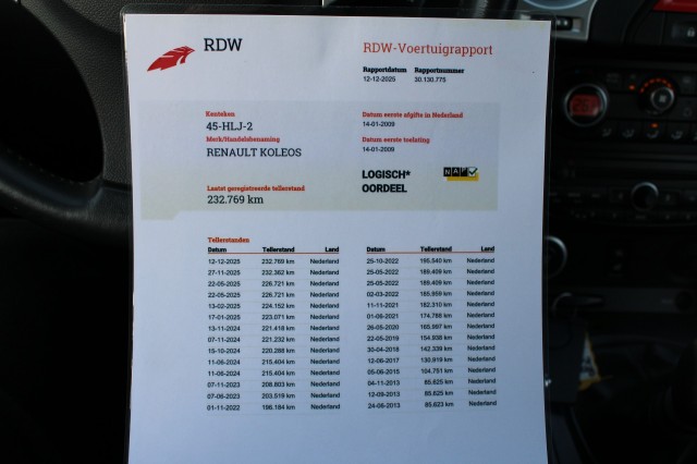 RENAULT KOLEOS 2.5 171pk Dynamique Pack ECC/cruise/navi/trekhaak/6-bak, Autobedrijf Roetert, Loenen