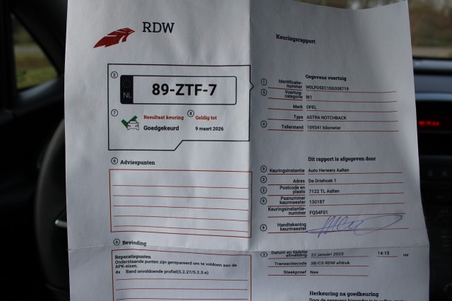 OPEL ASTRA 1.4 Turbo 140pk Cosmo Sedan airco/cruise/lm velgen, Autobedrijf Roetert, Loenen