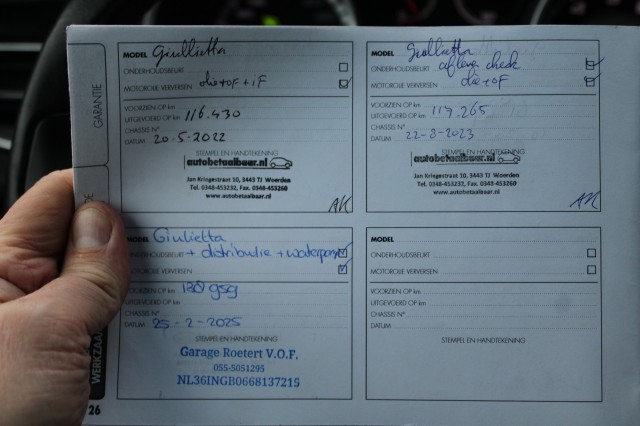 ALFA ROMEO GIULIETTA 1.4 T 170pk Distinctive automaat ECC/cruise/navi/lm velgen, Autobedrijf Roetert, Loenen