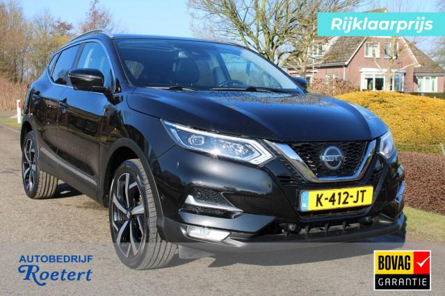 NISSAN QASHQAI 1.3 DIG-T 140pk Tekna ECC/leer/navi/camera/ACC/pano/trekhaak, Autobedrijf Roetert, Loenen