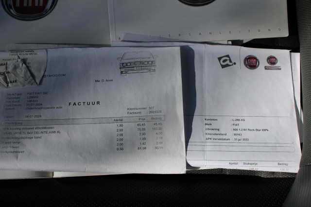 FIAT 500 1.2 69pk Easy Airco/Bluetooth/Half leer/4-cilinder, Autobedrijf Roetert, Loenen