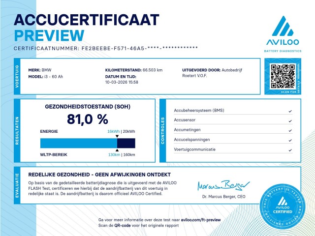 BMW I3 Range Extender Comfort ECC/ACC/Navi/PDC/Leer/DAB/Schuifdak/LED, Autobedrijf Roetert, Loenen