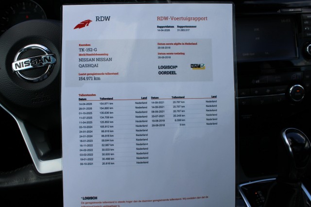 NISSAN QASHQAI 1.2 116pk Tekna automaat camera/ECC/cruise/panodak/trekhaak, Autobedrijf Roetert, Loenen