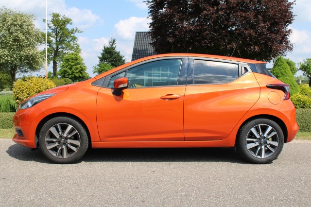 NISSAN MICRA 1.0L 73pk Acenta 5-drs Airco/Cruise/PDC/Trekhaak/CarPlay/Android, Autobedrijf Roetert, Loenen