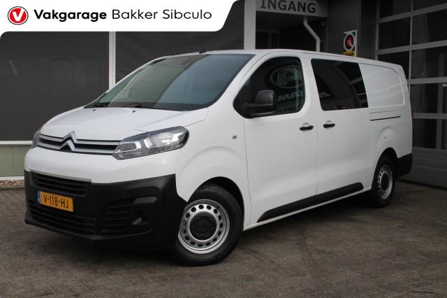 Citroen Jumpy - 2.0 BLUEHDI120 DUBBEL CABINE 6 PERSOONS AIRCO CRUISE TREKHAAK