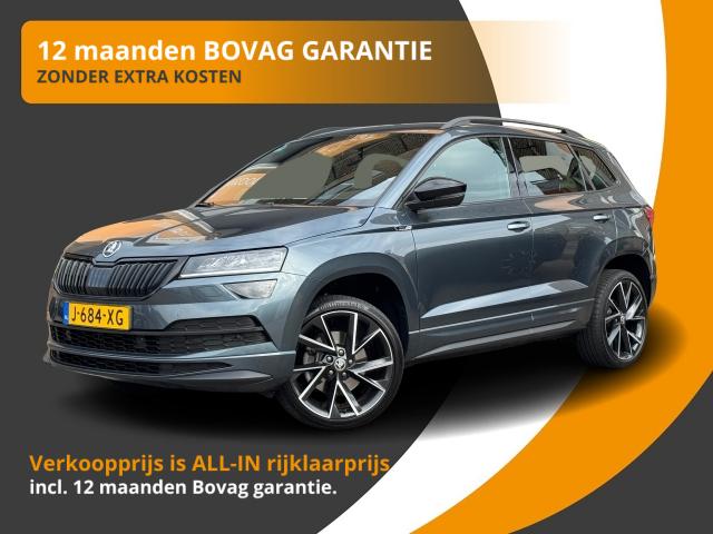 Skoda Karoq - 1.5 TSI 150PK DSG AUTOMAAT SPORTLINE NAVI/CARPLAY/LED/TREKHAAK/NL-AUTO