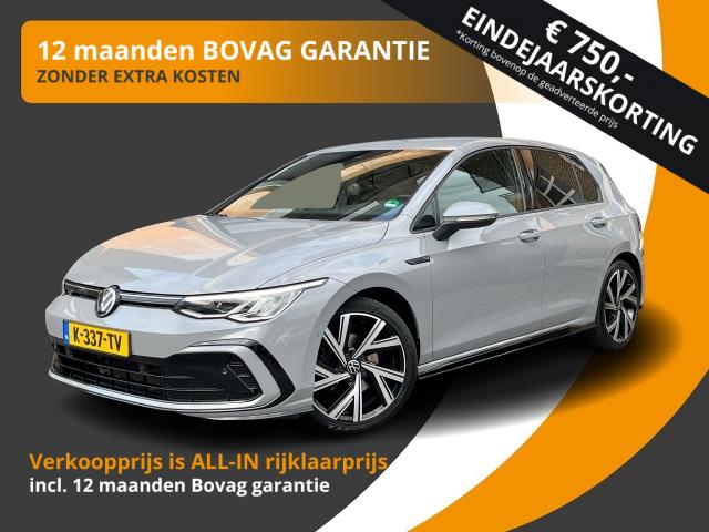 VOLKSWAGEN GOLF 1.5 eTSI 150PK R-LINE AUTOMAAT/CARPLAY/LED/18/MOONSTONEGREY/NL-AUTO, Autobedrijf Gert van Keulen, Bathmen