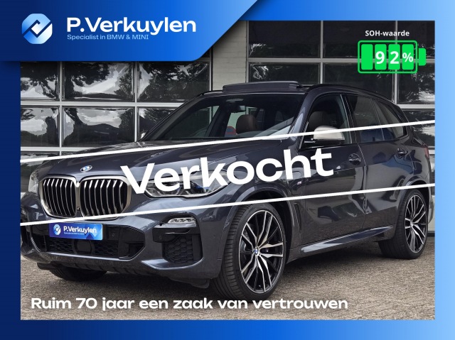 Bmw X5 - XDRIVE45E M SPORT   DRIVING PROFF.   PANORAMA   360 CAMERA   SPORTSTOELEN   LASER   TREKHAAK  