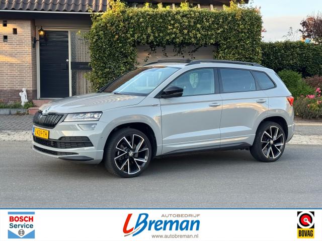SKODA KAROQ 1.5 TSI ACT DSG SPORTLINE BUSINESS Trekhaak Panoramadak, Autobedrijf Breman, Genemuiden