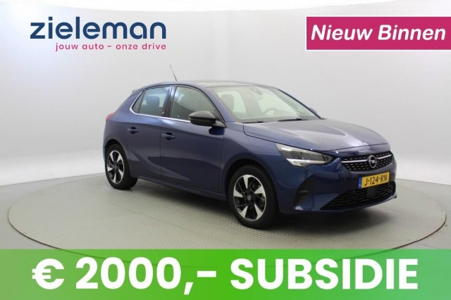 OPEL CORSA-E Elegance 50 kWh - 14.845,- NA SUBSIDIE - Panorama, CarPlay , Autobedrijf Zieleman, Nieuwleusen