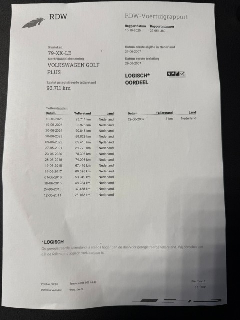 VOLKSWAGEN GOLF PLUS