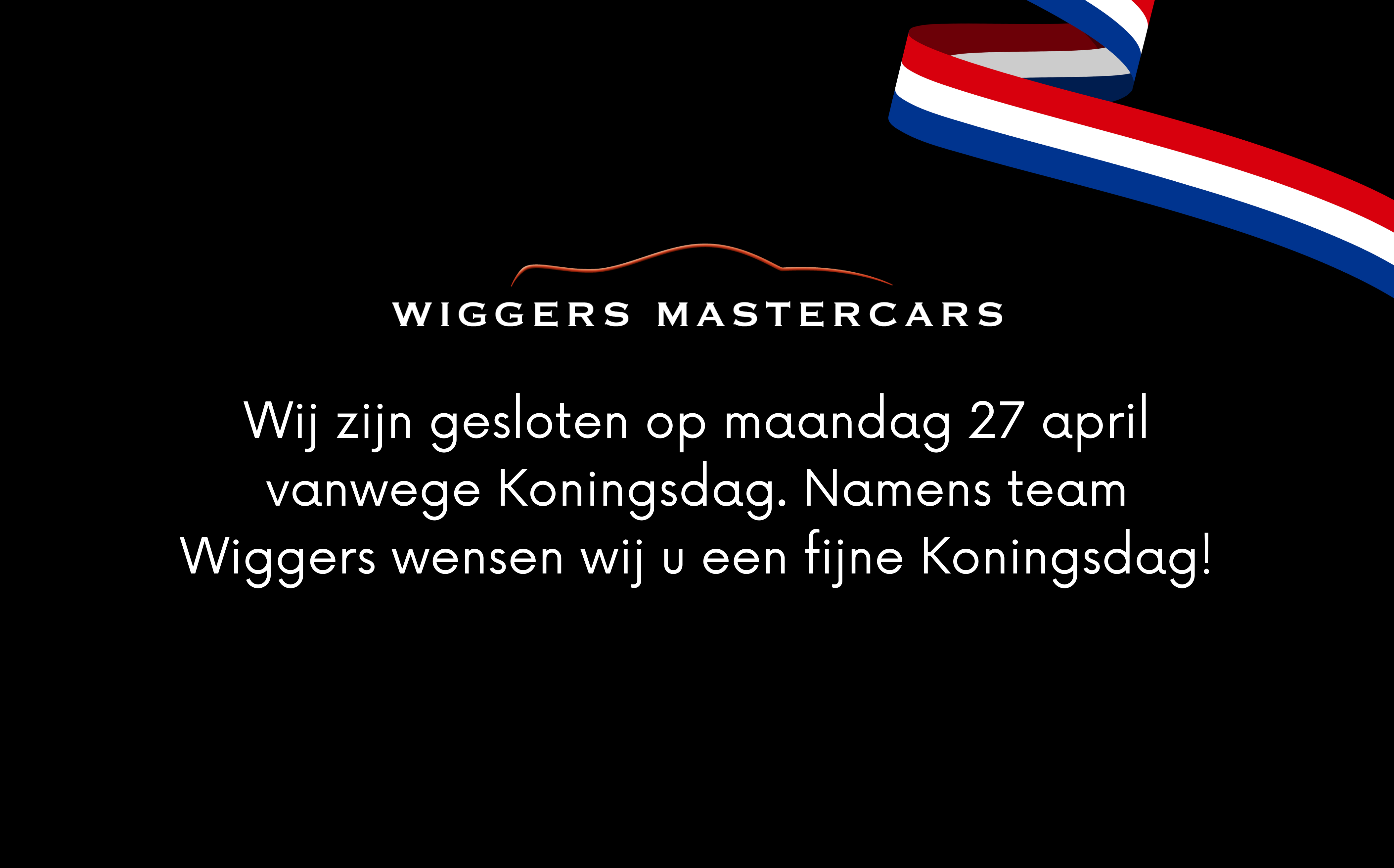 Koningsdag gesloten