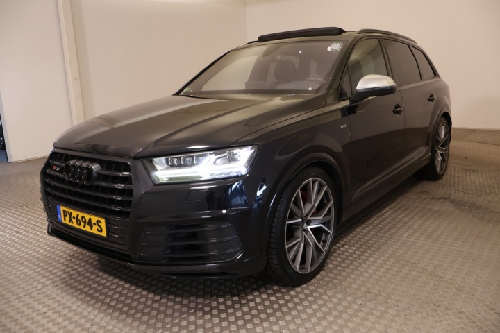 Audi Q7 - 4.0 TDI SQ7 Quattro 435pk Stronic 2xSline Pro Line+ 185k=Nieuwprijs ZW.OPTIEK - ECC4 DIGI.DB+IF+NAVI M.LED ZW.SP.LEDER+ELEK. WPA