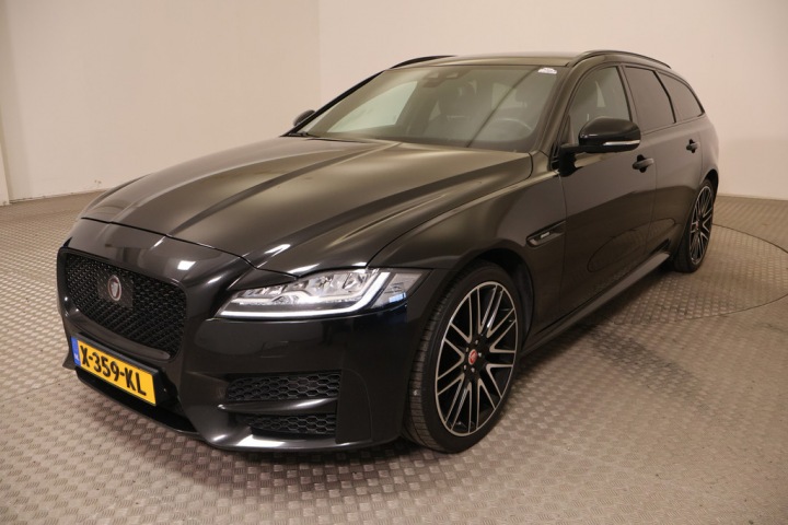 Jaguar Xf - Sportbreak 2.0d 241pk AWD R-Sport + Zwart.Optiek ECC DIGI.DB+ACP+NAVI LMV 1/2ZWART.SPORT.LEDER/ALCA.+ELEK. KEYLESS.START PANODAK