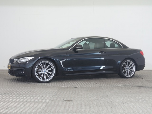 Bmw 4-serie - Cabrio 428i 245pk Steptronic M Sport ECC NAVI.PROF LMV ADAPTIEF.LED ZWART.SPORT.LEDER STOELVERWARMING COMFORT.ACCESS DRIVINGA.AS