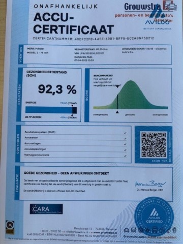 POLESTAR 2 Long Range Dual motor Launch Edition, Grouwstra Personen- en Bedrijfsautos BV, Deventer