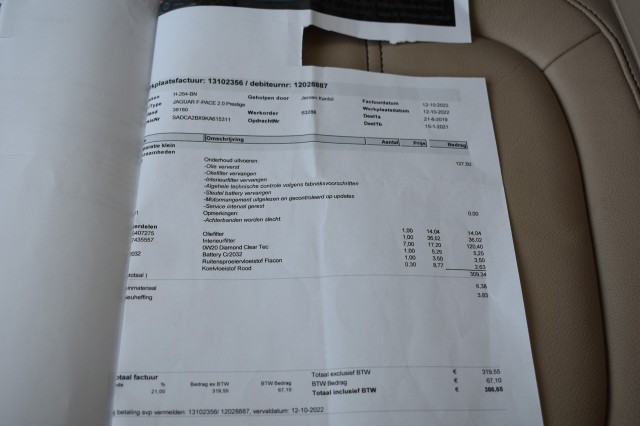 JAGUAR F-PACE 2.0T AWD PRESTIGE / LEDER + STOEL VERW. / P.CAM / ALL SEASON, Grouwstra Auto`s, Deventer