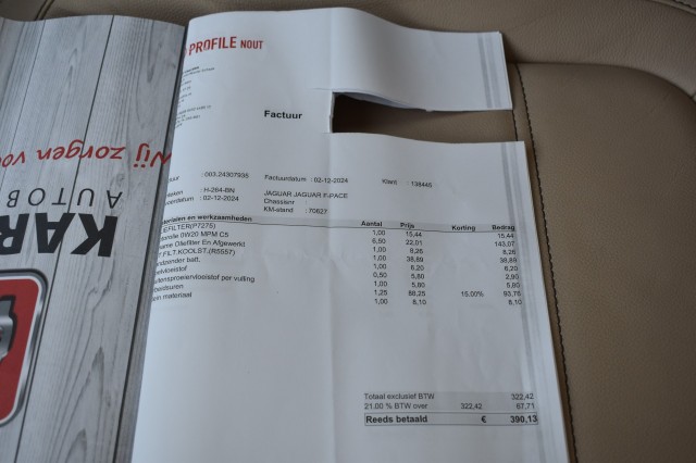 JAGUAR F-PACE 2.0T AWD PRESTIGE / LEDER + STOEL VERW. / P.CAM / ALL SEASON, Grouwstra Auto`s, Deventer