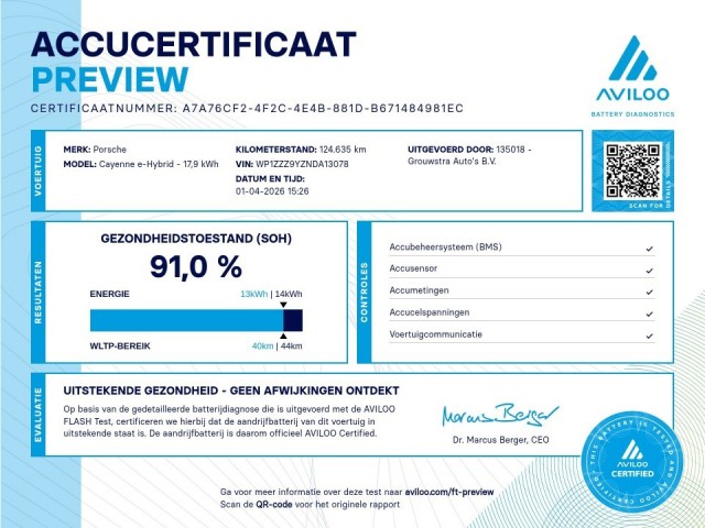 PORSCHE CAYENNE 3.0 E-HYBRID / NL AUTO / P.DAK / ADAP. CRUISE , Grouwstra Auto`s, Deventer