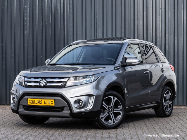 SUZUKI VITARA 1.6 HIGH EXQ. ALLGR. Automaat Panoramadak Leer 61.000KM, Schillings Auto's, Cadier en keer