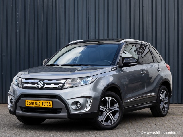 SUZUKI VITARA 1.6 High Executive automaat All-grip Panoramadak Apple Carplay Navi Camera, Schillings Auto's, Cadier en keer