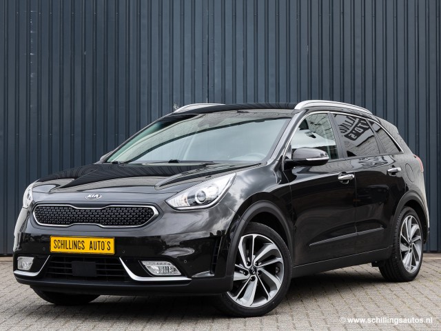 KIA NIRO 1.6 GDI High Exec Leer Navi Camera Apple-Carplay 63.000km!, Schillings Auto's, Cadier en keer