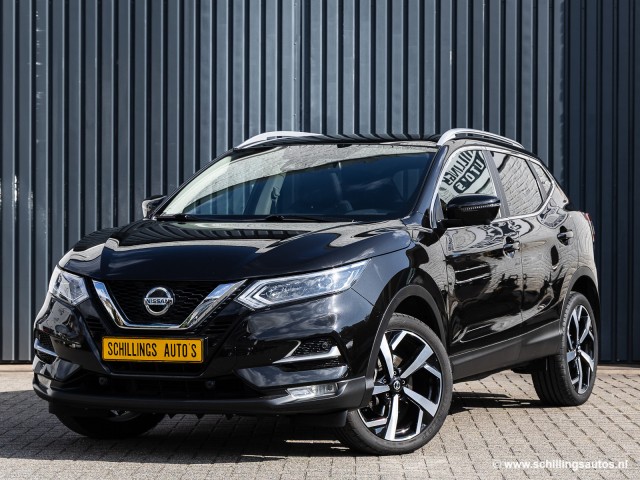 NISSAN QASHQAI 1.3 MHEV X 4WD TEKNA Automaat Panoramadak Leer Led 360-Camera 50.000km!, Schillings Auto's, Cadier en keer