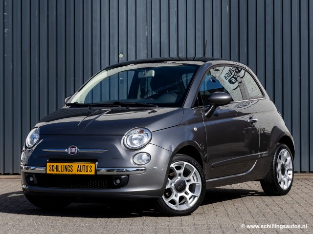 FIAT 500 1.2 Panoramadak Airco-Ecc 63.000km!, Schillings Auto's, Cadier en keer