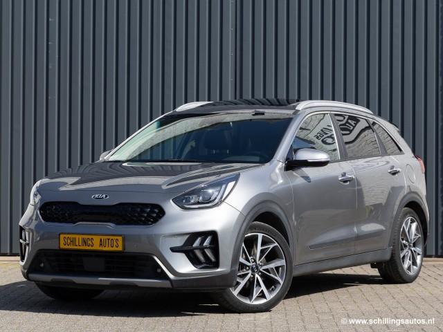 KIA NIRO 1.6 GDI H. DYNL.STYP Leer Schuifdak apple-carplay JBL 55.000km, Schillings Auto's, Cadier en keer