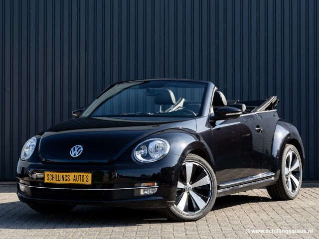 VOLKSWAGEN BEETLE Cabriolet 1.4 TSI DESIGN Leer DSG-automaar 65.000km 18 118KW, Schillings Auto's, Cadier en keer