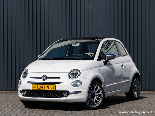 FIAT 500 1.2 LOUNGE Panoramadak 34.000km Navi, Schillings Auto's, Cadier en keer