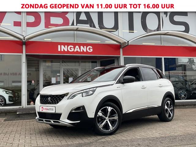 PEUGEOT 3008 1.2 PURETECH AUT. 130PK GT-LINE HALF-LEER NAVI CAMERA AIRCO LMV , VSB Auto's, WAALWIJK