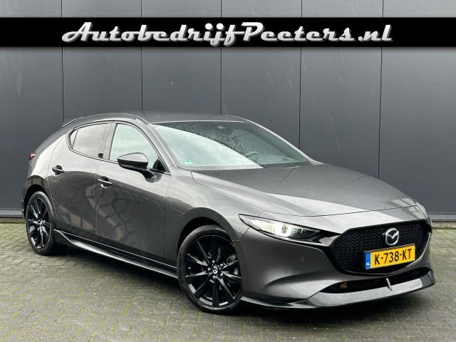 MAZDA 3 2.0 M Hybrid Luxury HUD Leder BOSE Navi LED Camera NL-auto, Autobedrijf Peeters, Neer