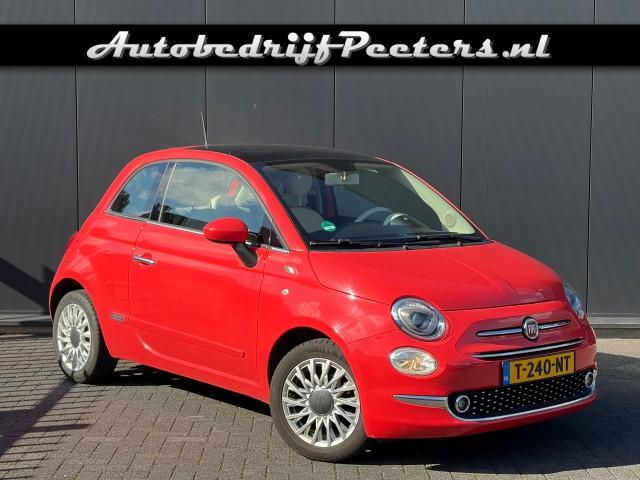 FIAT 500 1.2 Lounge Panoramadak Airco Cruise PDC, Autobedrijf Peeters, Neer