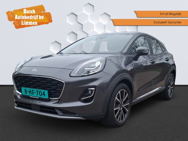 FORD PUMA 1.0 Ecoboost Hybride Titanium X met Winterpakket en Afneembare Trekhaak. 23.000 km. Nieuwstaat., Busch Autobedrijf bv,