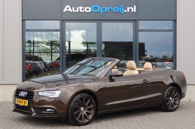 AUDI CABRIOLET A5 1.8 TFSI Pro Line S 170pk Beige Leer, NAVI, PDC, Maurice Opreij Auto's B.V., Margraten