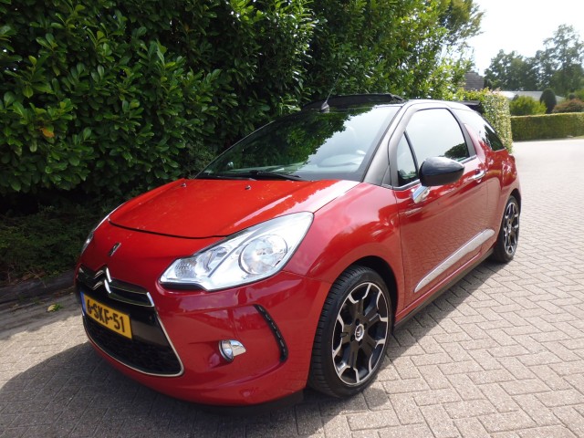 CITROEN DS3 1.6 e HDI Sport Chic CABRIO AUTOMAAT  CRUISE LERENBEKLEDING NAVI   ECC , Auto en onderdelen bedrijf Fieten, Beilen