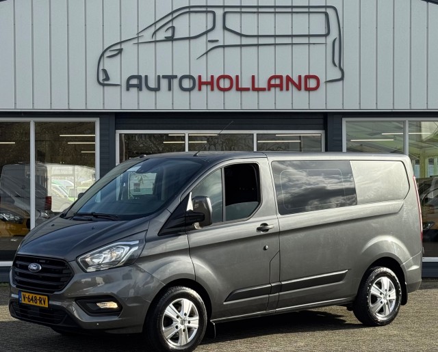 FORD TRANSIT CUSTOM 2.0 TDCI 96KW 131PK DC DUBBELE CABINE AUTOMAAT EURO 6 AIRCO/ NAVIGATIE CAMERA/ 100% DEALERONDERHOUDEN, Autoh