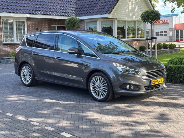 FORD S-MAX 2.0 TDCI 180pk Titanium automaat, 7 pers. LED, Pano, Leer,   , H.Bloemert Auto's, Staphorst