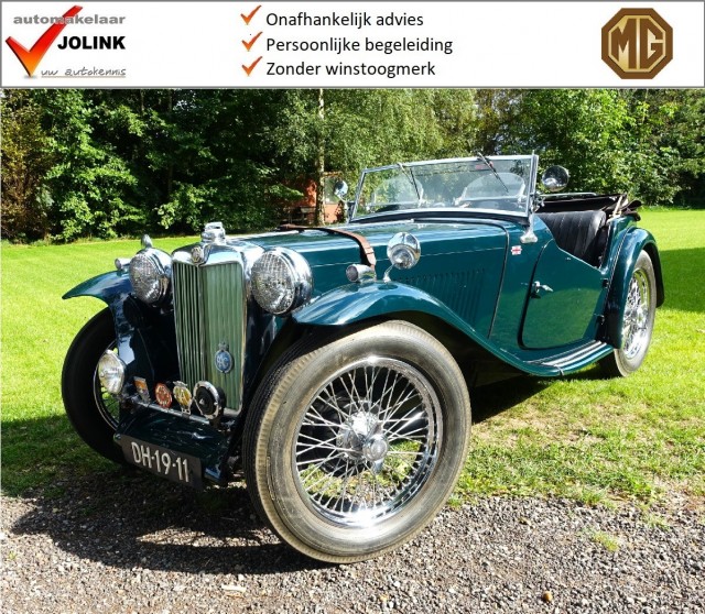 MG TC 1.25 Midget I 1948 I 32 jaar 1 eigenaar I Oude restauratie I, Automakelaar Jolink, Deventer