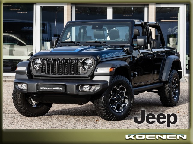 JEEP WRANGLER 4XE 380 RUBICON / Black / Lockers / Halve deuren / Hele deuren / Hardtop / Hybrid / 