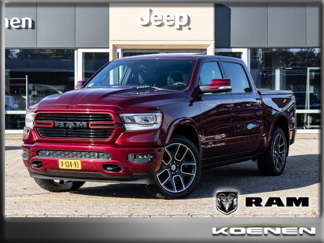 DODGE RAM PICKUP 5.7 V8 Aut. 4x4 Laramie Night PANO / ADAPT. CRUISE / LPG / GRIJS, Koenen Autobedrijf BV, Echt