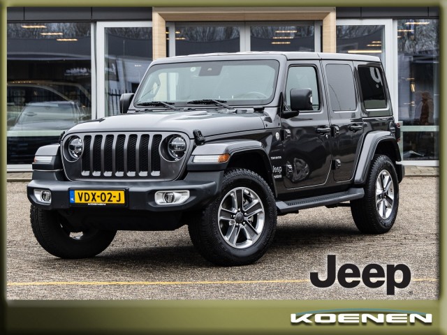 JEEP WRANGLER Wrangler Unlimited 2.0i T Sahara Grijs Kenteken , Koenen Autobedrijf BV, Echt