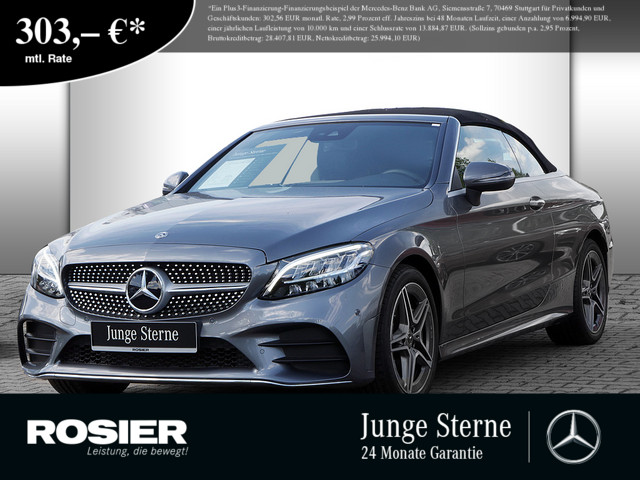 Mercedes-benz C-klasse - C 180 Cabrio AMG Line LED Navi Airscarf Totw.