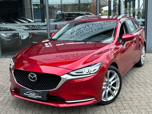 Mazda 6 - 2.0 S.A.-G 165PK BUSINESS AIRCO LEDER NAVI PDC-CAMERA360GR