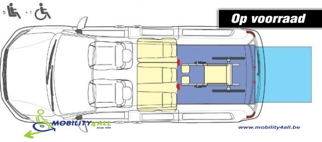 VOLKSWAGEN CADDY MAXI 2.0 TDi BleuMotion Euro 6 geschikt voor 1 rolstoel nieuw leverbaar bij Mobility4all