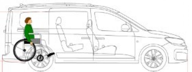 VOLKSWAGEN CADDY MAXI 2.0 TDi BleuMotion Euro 6 geschikt voor 1 rolstoel nieuw leverbaar bij Mobility4all