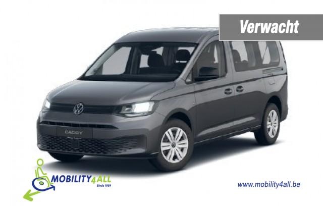 VOLKSWAGEN CADDY MAXI 2.0 TDi BleuMotion Euro 6 geschikt voor 1 rolstoel nieuw leverbaar bij Mobility4all