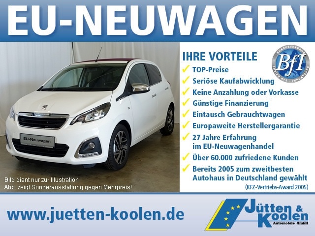 Peugeot 108 - 5-Türer Allure 1.0 Vti 72 (Euro 6.2)